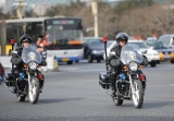 特警摩托巡逻保“两会”胜利召开