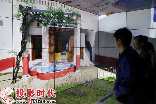 夏普还展示了目前世界最大的108英寸的液晶显示器