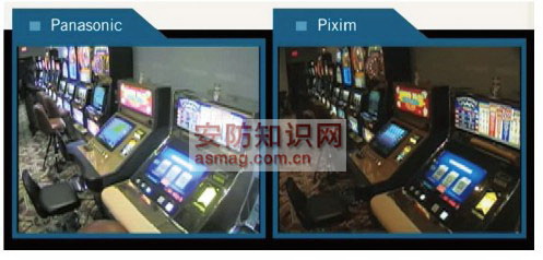 图3 采用两次曝光技术的 CCD 摄像机与CMOS-DPS摄像机拍摄图像的对比