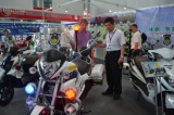 “警用大功率锂电池电动摩托车”首登深圳智能交通展