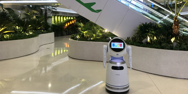 优必选超大场景机器人厘米级定位与导航技术首次在深圳机场卫星厅成功应用