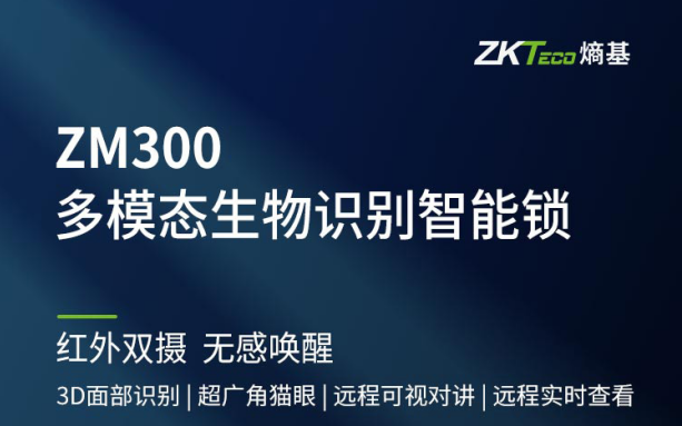 熵基面部锁升级款ZM300：灵动双眸，无感唤醒刷脸开门