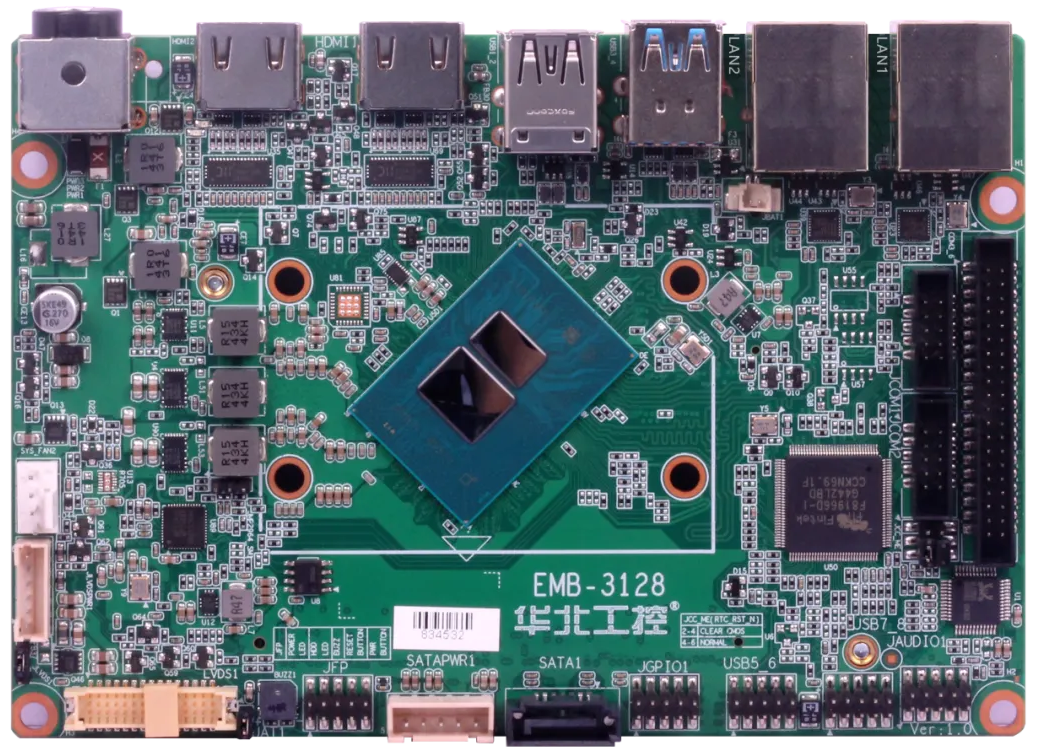 华北工控EMB-3128主板：搭载Intel® Alder Lake-N系列处理器，支持边缘AI快速赋能