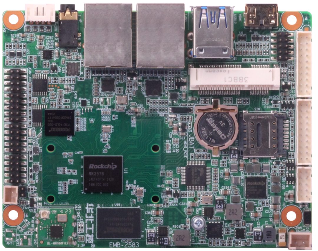华北工控EMB-2583面向工业多媒体应用：支持6 TOPS算力与4/8K解码