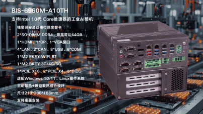 华北工控BIS-6960M-A10TH：工业机器视觉检测系统控制柜专用AI整机