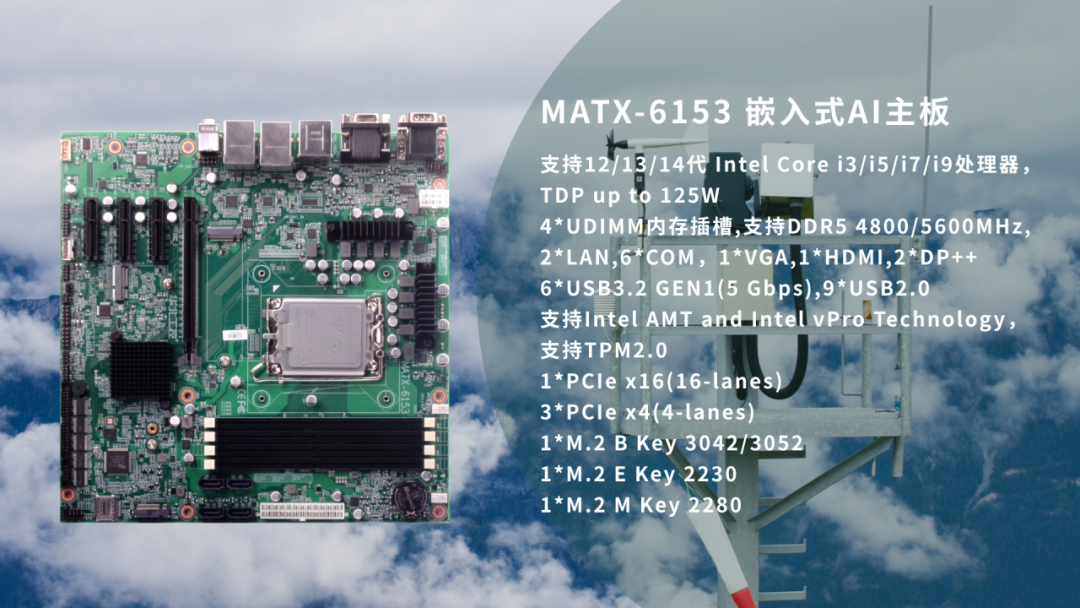 筑基智慧气象：华北工控MATX-6153支持AI 智能预警系统集成应用