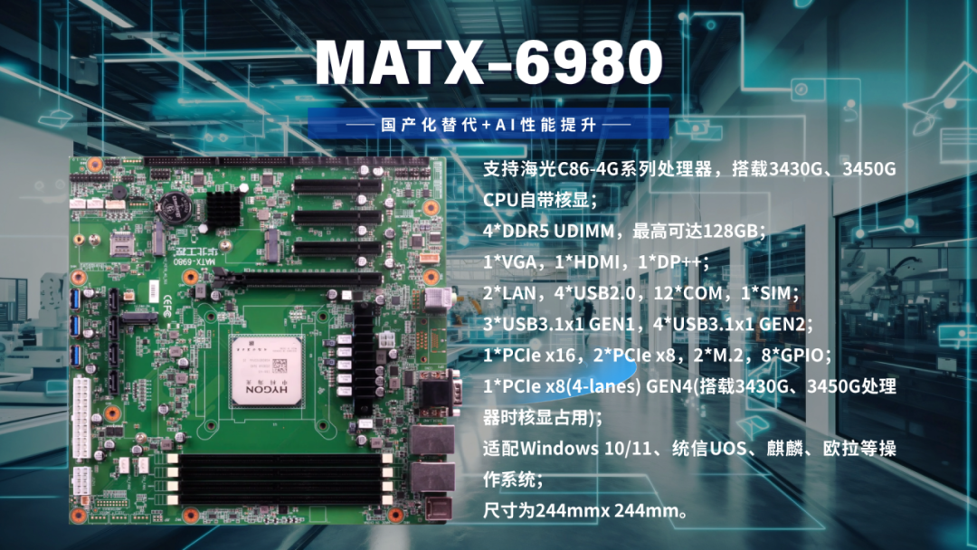 华北工控MATX-6980：国产化替代+AI性能提升，工业通信网关的理想硬件平台